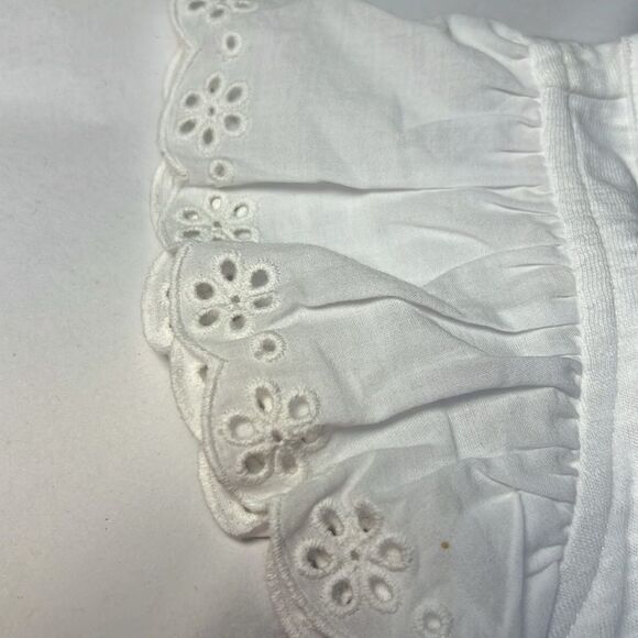 Janie and Jack 100048770 Eyelet Ruffle Sleeve Top NWT size 12-18 months - Picture 7 of 8